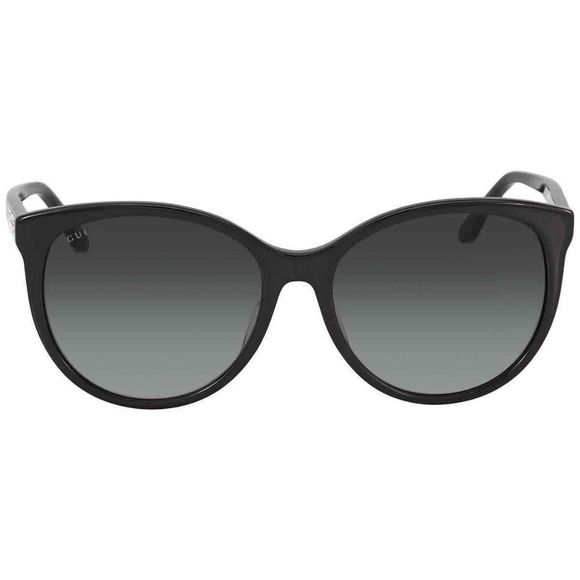NEW Gucci Black Round Women's Sunglasses - Picture 2 of 4